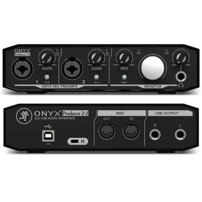 Mackie Producer Bundle w/Onyx Producer 2x2 USB Interface, EM-89D Dynamic Microphone, EM-91C Condense image 2