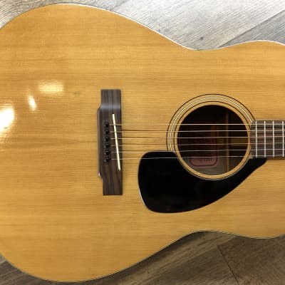 1970 Yamaha FG-140 Red Label Natural Gloss Finish Dreadnought Acoustic Guitar with Hardshell Case image 1