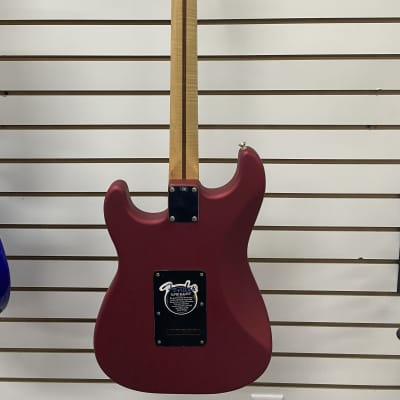 Fender Stratocaster Standard-w/Lightning Flame Neck-Satin Candy Apple Red w/Hard case image 4