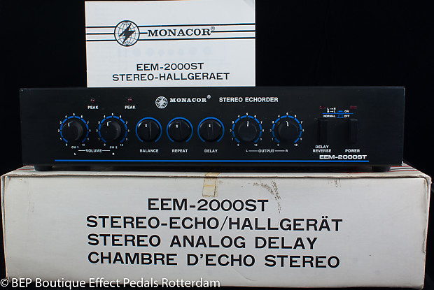Monacor EEM-2000ST Analog Delay Stereo 80's with two MN3005 BBD's image 1
