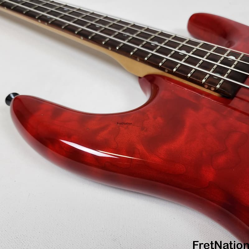 Ken Smith Bass Burner Custom 4-String Bass Candy Red w/ Case 8.60 