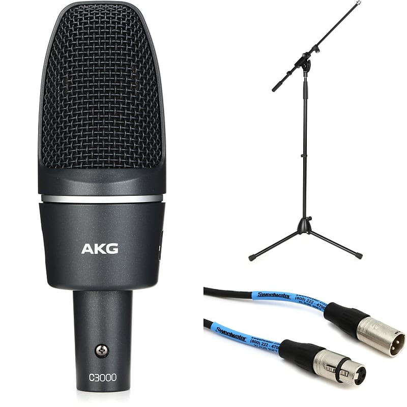 AKG C3000 Large-diaphragm Condenser Microphone with Stand and Cable image 1