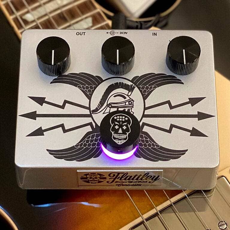Flattley Guitar Pedals Silver Centurion Transparent Overdrive image 1