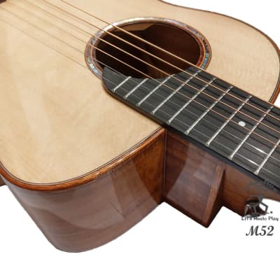 aNueNue M52 Solid Sitka Spruce & Acacia Koa Acoustic Future Sugita Kenji design Travel Size Guitar image 8