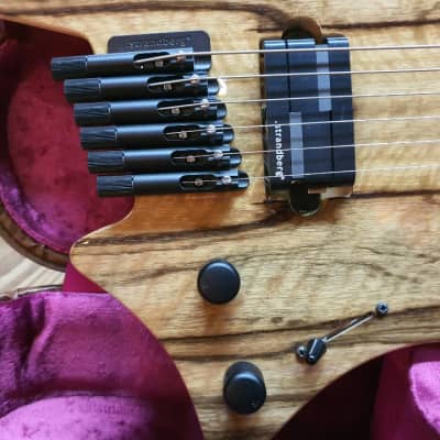2017 Strandberg Boden J6 Black Limba Headless Guitar Multi Scale Fanned Fret image 6