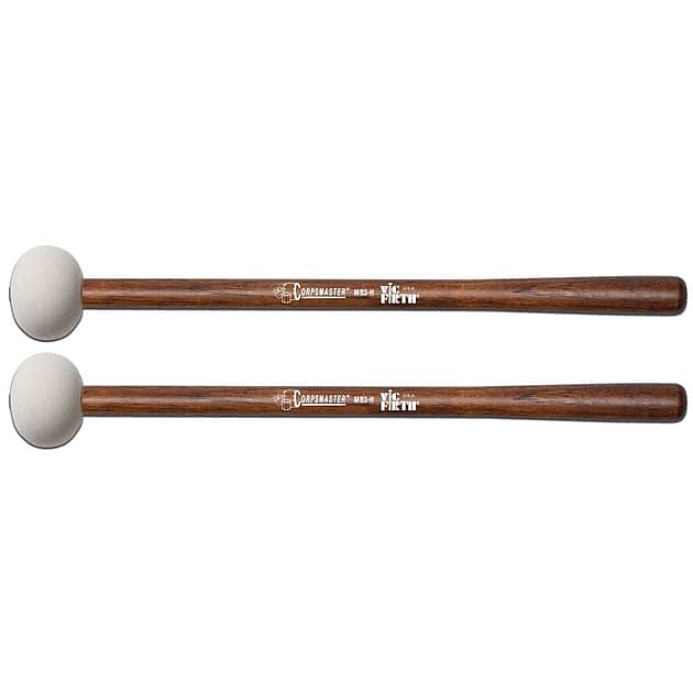 Vic Firth Corpmaster Marching Bass Drum Mallets | Hard image 1