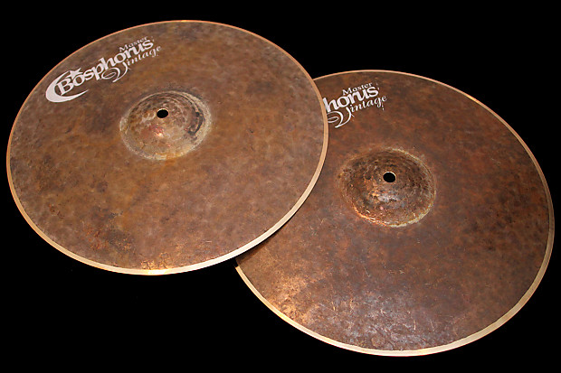 Bosphorus 14" Master Vintage Series Hi-Hat Cymbals (Pair) image 1