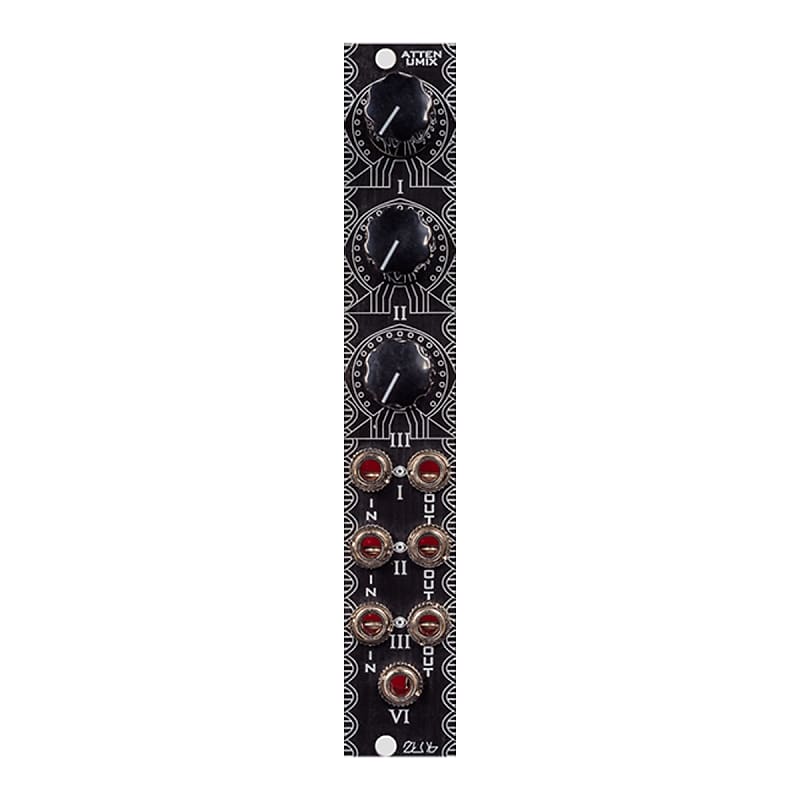 Zlob Modular Attenumixer Eurorack Triple Summed Attenuator Reverb