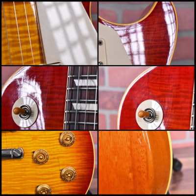 Gibson Custom Historic R9 Les Paul Standard 1959 Reissue Figured Maple Top Washed Cherry VOS 2004 w/OHSC image 13