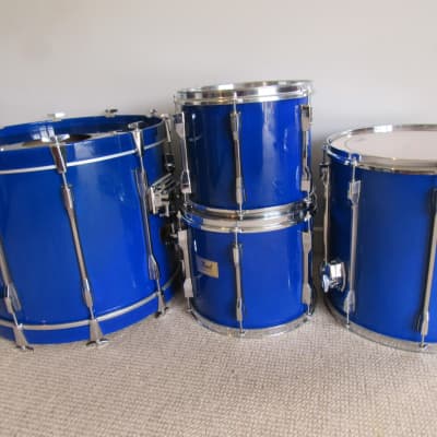 Pearl Session Elite Drum Kit Blue Lacquer 22/12/13/16 image 20