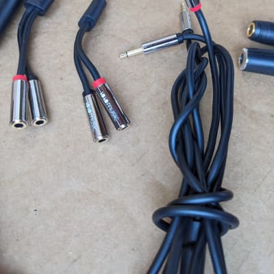 Bundle of 12 TS/TRS/RCA Adapters, Converters, Splitters, Stereo, Eurorack, Modular, Line-Level - Multiple Types image 5