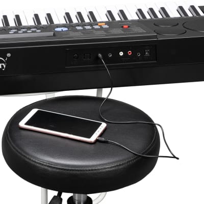Glarry GEP-105 61-Key Portable Electronic Piano Keyboard w/LCD Screen, Microphone image 9