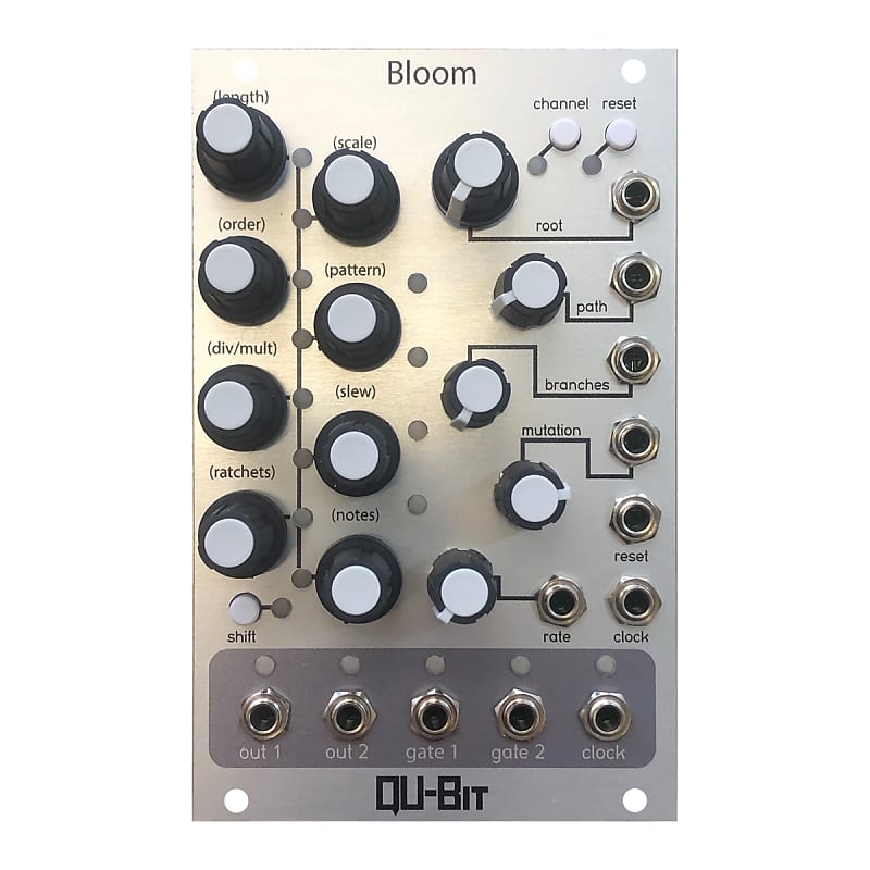 Qu-Bit Electronix Bloom Eurorack Fractal Sequencer Module (Silver)