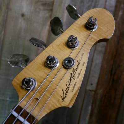 Keith Holland Custom PBASS-ANS #1279 - Electric Blue Metallic Nitro w/ Gator Transit Gig Bag image 2