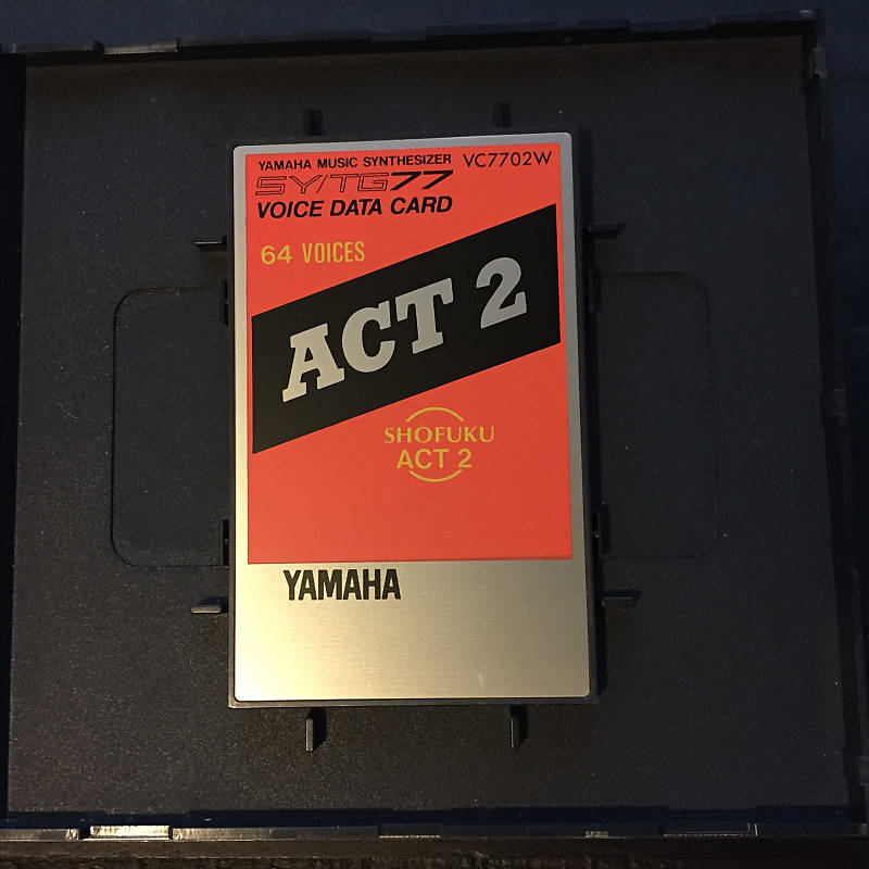 Yamaha Shofuku Act 2 SY77 TG77 Voice Data Card | Reverb