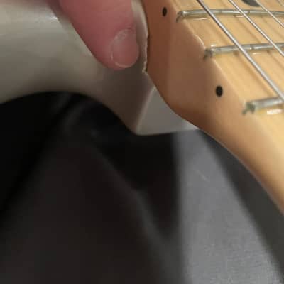 Left handed Fender American Standard Stratocaster Left-Handed with Maple Fretboard 2008 - 2012 - Blizzard Pearl image 13
