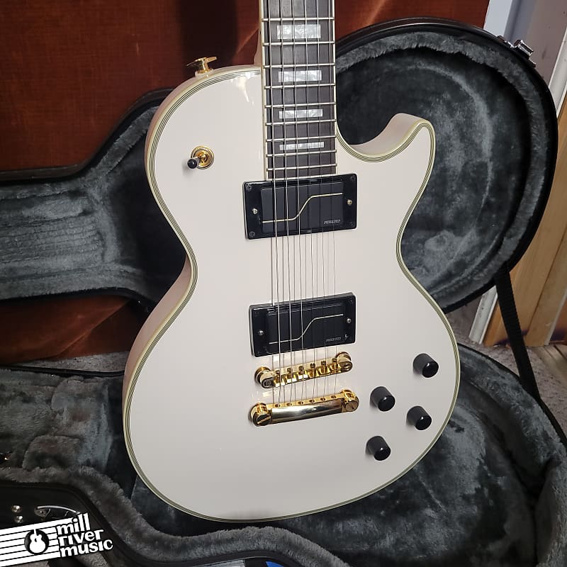 Epiphone Matt Heafy Les Paul Custom Origins Bone White Used w/ OHSC