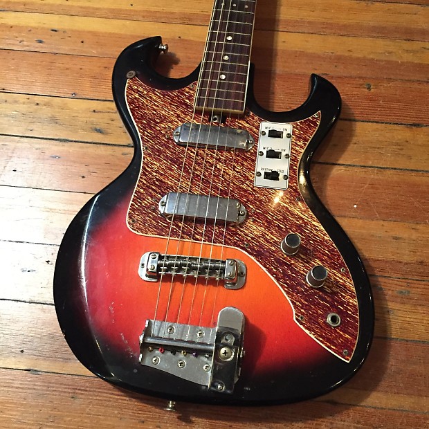 Tele Star Electric Guitar 1960's w/Case Reverb