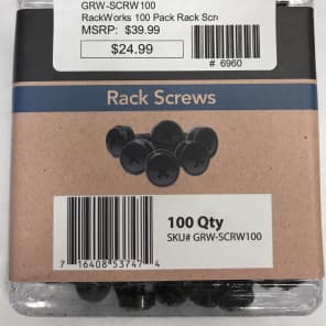 Gator GRW-SCRW100 Rackworks Rack Screws (10 Pack)
