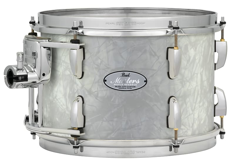 Pearl Music City Custom Masters Maple Reserve 24"x18" Bass Drum w/o BB3 Mount MATTE WHITE MARINE PEARL MRV2418BX/C422 image 1