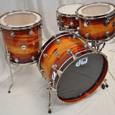 DW 22/13/16/6.5" Santa Monica Series  Drum Set - Rare Padouk #1 Of 1 image 3
