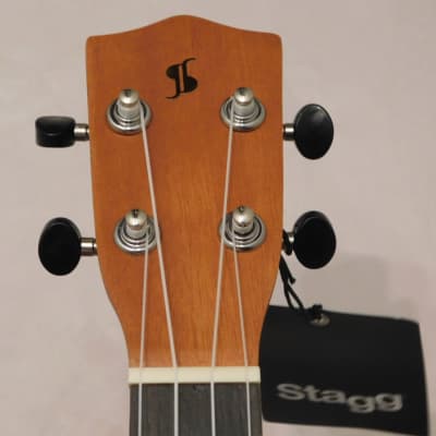 Stagg Tiki series soprano ukulele with sapele top and Gig Bag 2018 EH Finish image 5