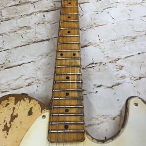 Fraser Guitars - Aged White 50s Telecaster Guitar Vintage Relic custom shop image 8
