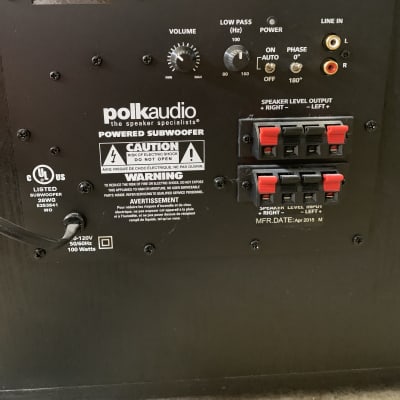 Polk Audio PSW10, 100 Watts 10