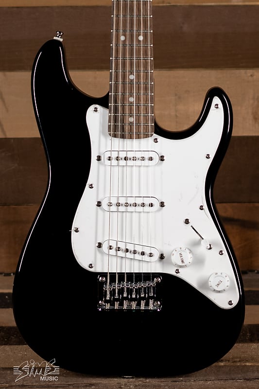 Squier Mini Stratocaster, Laurel FB, Black image 1