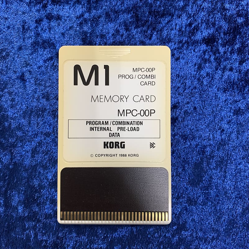 Korg M1 MPC-00P 1988 Memory Card Made in Japan