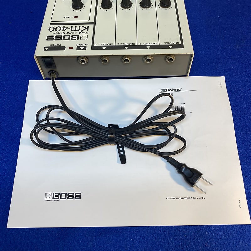 1981 Roland Boss KM-400 mini mixer with copy of manual | Reverb