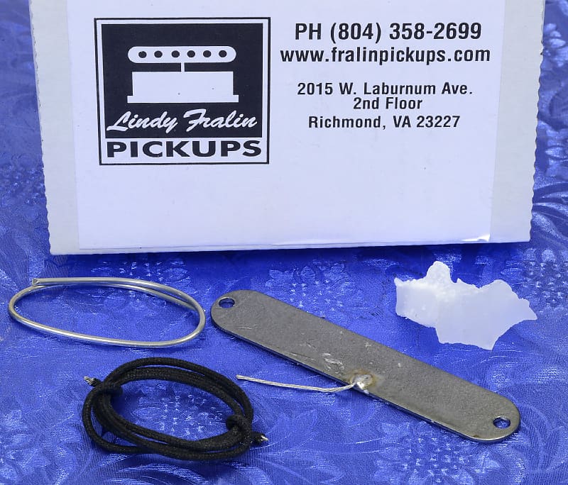 Lindy Fralin Steel Base Plate for Fender Strat Stratocaster 10% More Bass From Your Bridge Pickup image 1