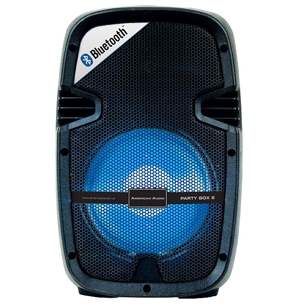 American Audio Party Box 8" 2-Way Powered Portable Bluetooth DJ PA with LED image 1