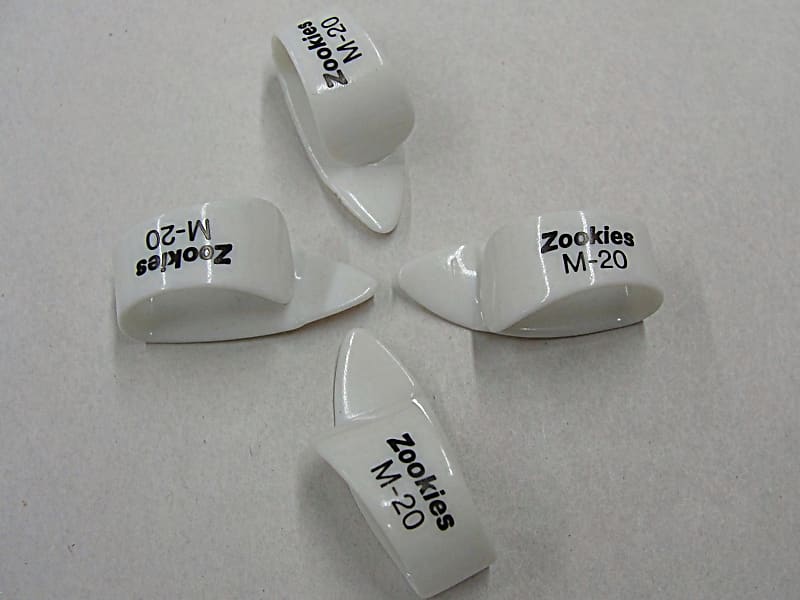 Dunlop Zookies Z9002 Tip Angled CELLULOID THUMB PICKS M20
