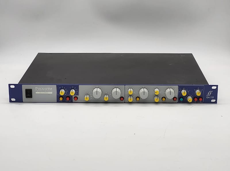 FOCUSRITE ISA 110 Limited Edition Mono Mic Pre and Equalizer 1990s - Blue  and Gray