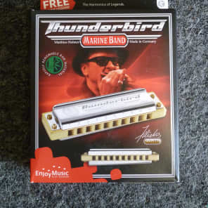Hohner M2011BXL-F Marine Band Thunderbird Harmonica - Key of Low F