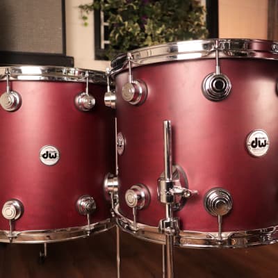 DW Collectors Series Maple Shell Pack in Cherry Satin Oil image 5