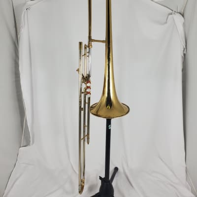 Getzen Valve Trombone  Lacquered Brass image 11