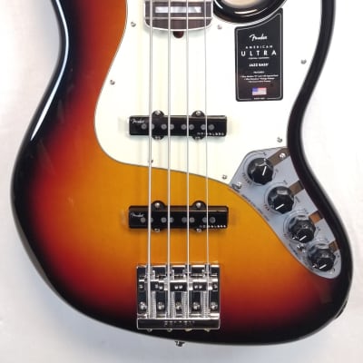 Fender American Ultra Jazz Bass, Rosewood FB, Ultraburst, 2023 image 4