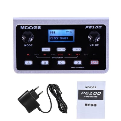 MOOER PE100 Multi-effects Processor Guitar Effect Pedal 39 Types Effects Guitar Pedal 40 Drum Patter image 8