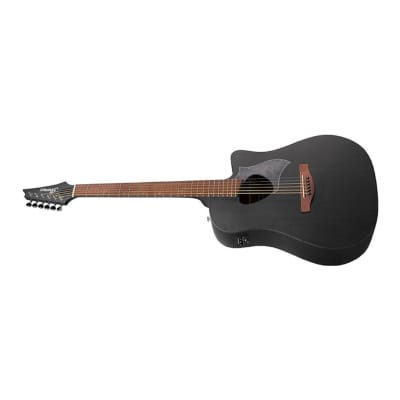 Ibanez ALT20 Altstar 6-String Acoustic-Electric Guitar (Weathered Black Open Pore) Bundle with Tuner, Guitar Stand, Guitar Strings, Guitar Learning Book, Guitar Strap, Guitar Picks (12-Pack) image 9