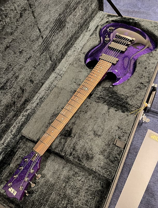 安価 ESP CUSTOM SHOP D-KV-7st Purple Sparkle エレキギター