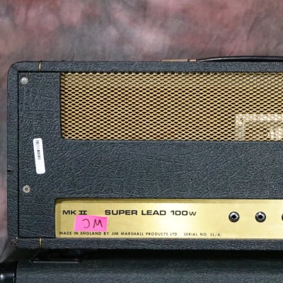 Marshall JMP 1959 MK II Super Lead 2-Channel 100-Watt Guitar Amp Head 1975 - 1981 Black image 4