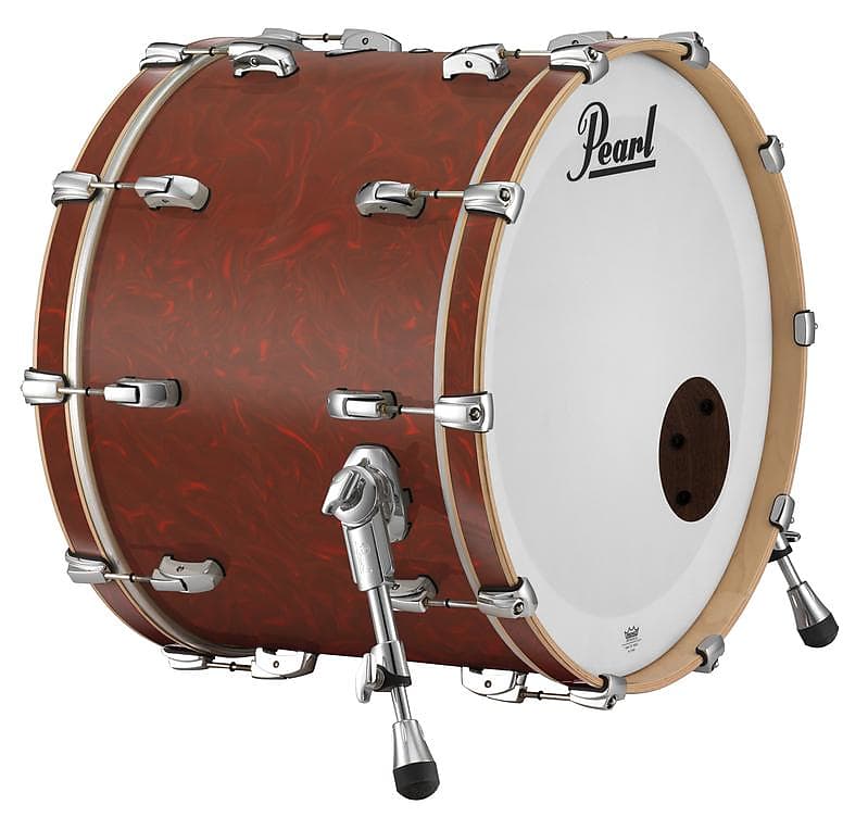 Pearl Music City Custom 20"x18" Reference Series Bass Drum w/o BB3 Mount CRANBERRY SATIN SWIRL RF2018BX/C720 image 1