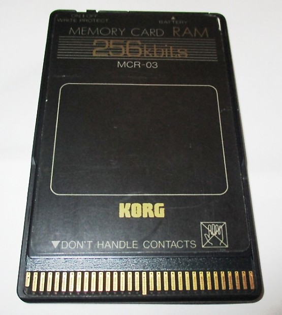 Korg MCR-03 256K Ram card