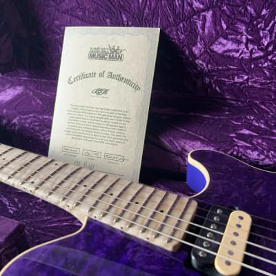 Ernie Ball Music Man Axis BFR Nitro Purple Quilt Ball Family Reserve Limited image 11
