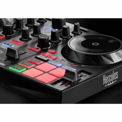Hercules DJCONTROL INPULSE 200 MK2 Serato Lite DJ Controller w Desk Speakers image 4