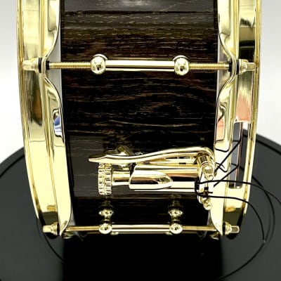 Kings Custom Drums Black & Gold Oak Stave Snare (5.75" x 14") 2024 - High Gloss Lacquer image 14