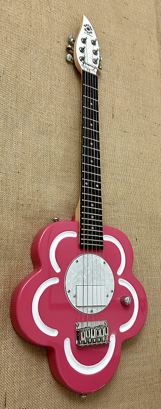 Daisy Rock Flower - Pink with Amp and Case | Reverb