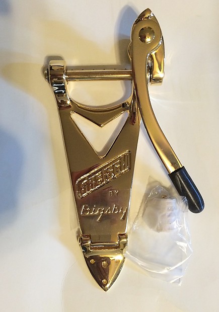 在庫処分 激安 食品 Bigsby Gretsch V-Cut BG6 Vibrato. Gold. Brand New! For White ギター